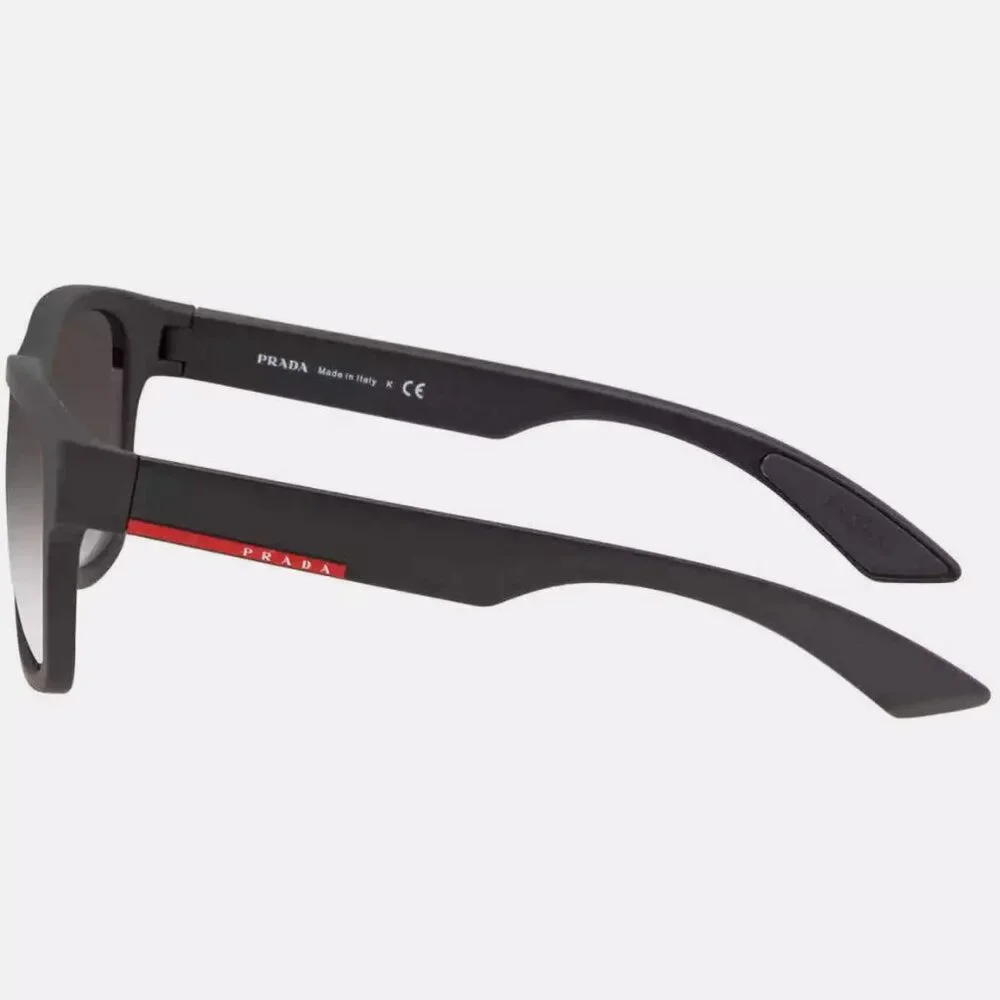 Prada Men's Grey Gradient Rectangular Sunglasses